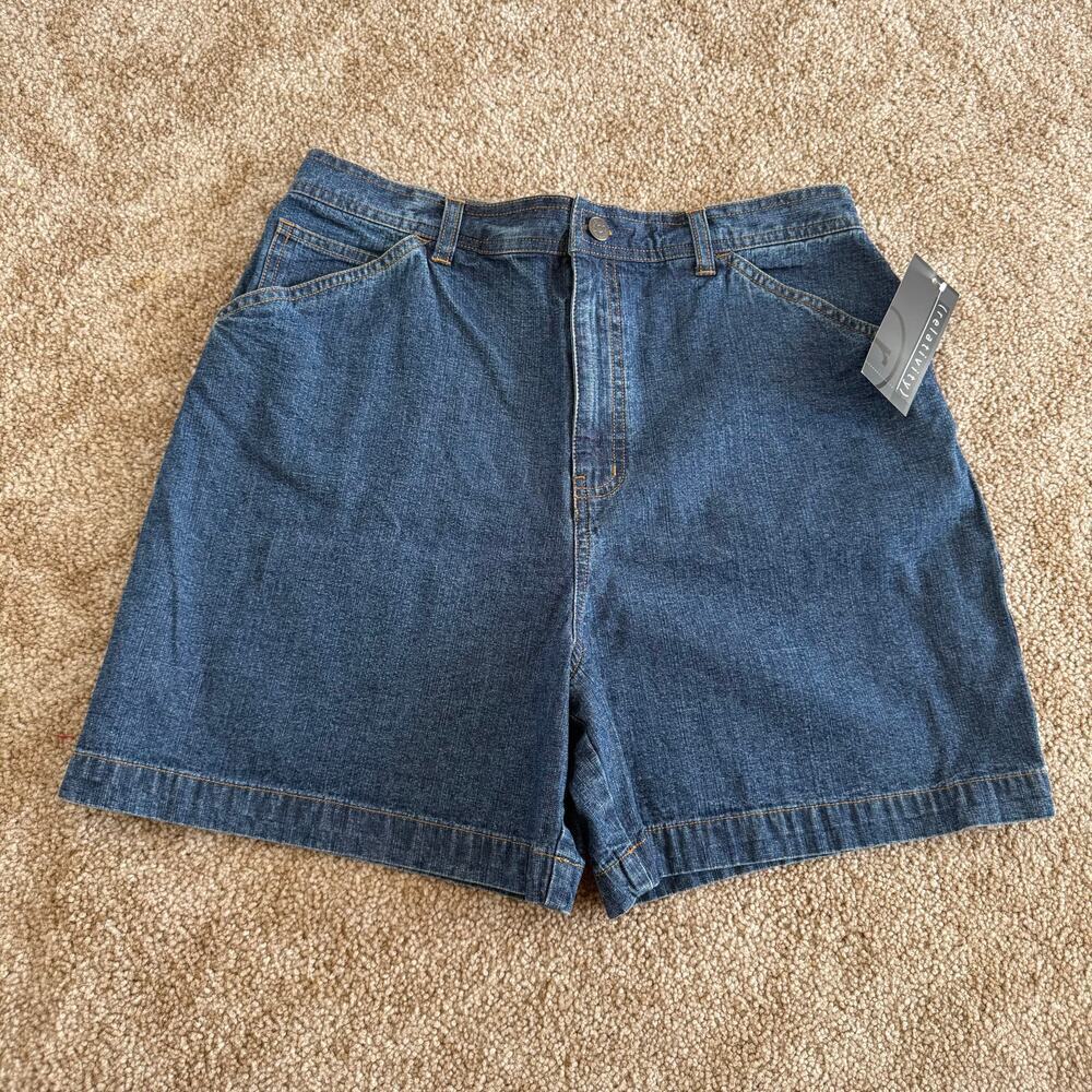 NWT‎ Relativity 100% Cotton "Dark Wash" Carpenter Shorts Women's Size 10